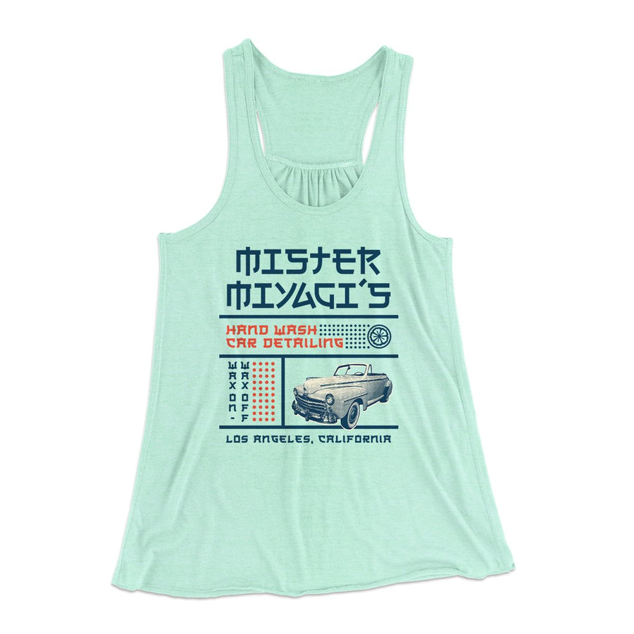 Mr. Miyagi's Car Detailing Women's Flowey Tank Top | Funny Shirt from Famous In Real Life