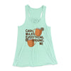 Cash Mules Everything Around Me Women's Flowey Tank Top Mint | Funny Shirt from Famous In Real Life
