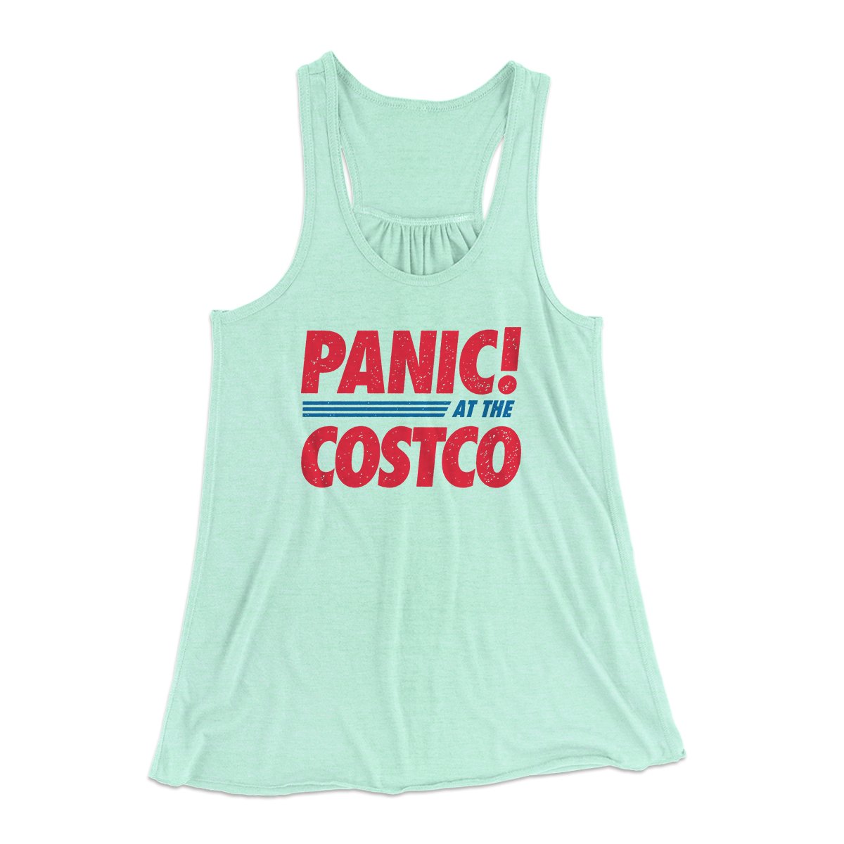Panic! At The Costco Women's Flowey Tank Top | Funny Shirt from Famous In Real Life