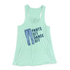 Pants Off Dance Off Funny Women's Flowey Tank Top Mint | Funny Shirt from Famous In Real Life