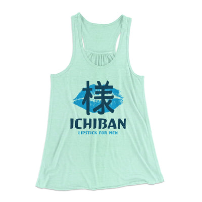 Ichiban Lipstick Women's Flowey Tank Top Mint | Funny Shirt from Famous In Real Life