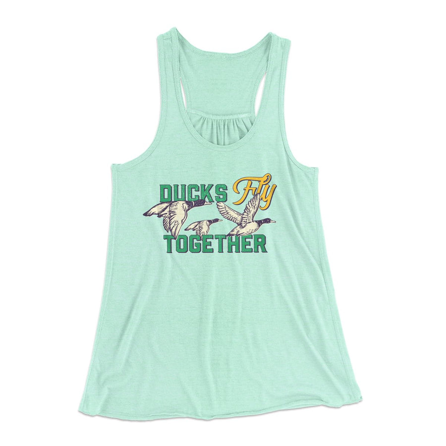 Ducks Fly Together Women's Flowey Tank Top | Funny Shirt from Famous In Real Life