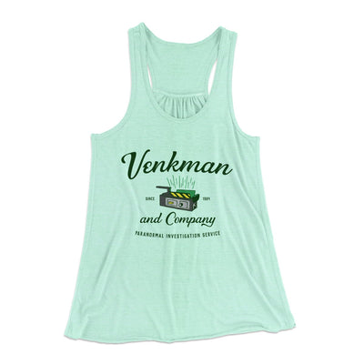 Venkman and Company Women's Flowey Tank Top Mint | Funny Shirt from Famous In Real Life