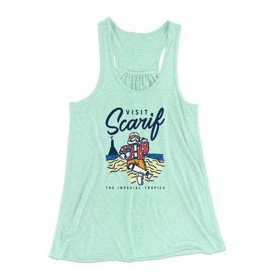 Visit Scarif Women's Flowey Tank Top Mint | Funny Shirt from Famous In Real Life