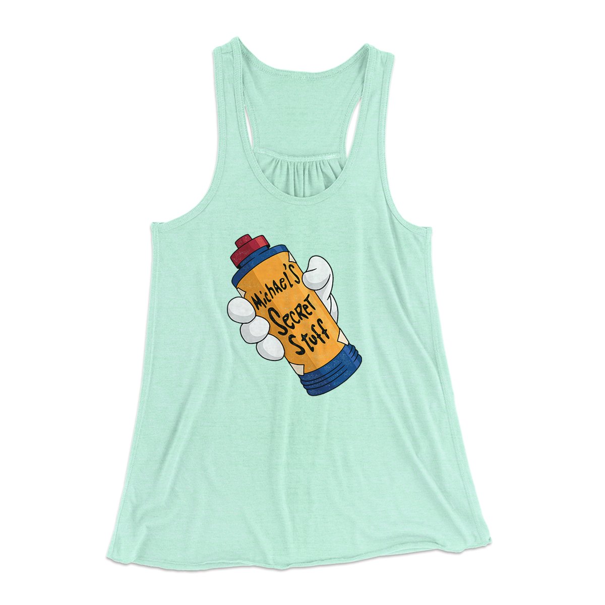 Michael's Secret Stuff Women's Flowey Tank Top | Funny Shirt from Famous In Real Life
