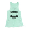 Shredded Funny Women's Flowey Tank Top Mint | Funny Shirt from Famous In Real Life