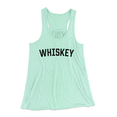 Whiskey Women's Flowey Tank Top Mint | Funny Shirt from Famous In Real Life