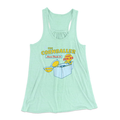 The Cornballer Women's Flowey Tank Top Mint | Funny Shirt from Famous In Real Life