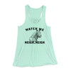 Watch Me Neigh Neigh Funny Women's Flowey Tank Top Mint | Funny Shirt from Famous In Real Life