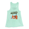 It's Not Hoarding If It's Whiskey Funny Women's Flowey Tank Top Mint | Funny Shirt from Famous In Real Life