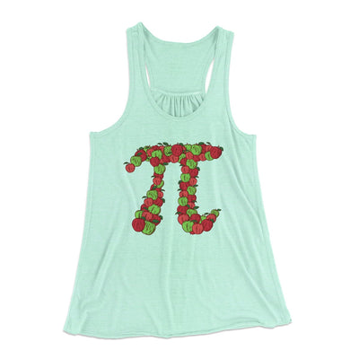 Apple Pi Women's Flowey Tank Top Mint | Funny Shirt from Famous In Real Life