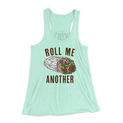 Roll Me Another Funny Women's Flowey Tank Top Mint | Funny Shirt from Famous In Real Life