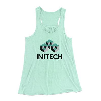 Initech Women's Flowey Tank Top Mint | Funny Shirt from Famous In Real Life