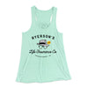 Ryerson's Life Insurance Women's Flowey Tank Top Mint | Funny Shirt from Famous In Real Life