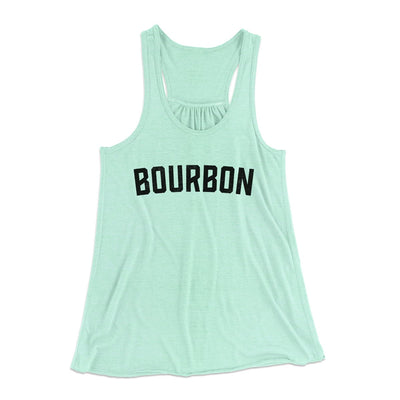 Bourbon Women's Flowey Tank Top Mint | Funny Shirt from Famous In Real Life