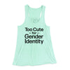 Too Cute For Gender Identity Women's Flowey Tank Top Mint | Funny Shirt from Famous In Real Life