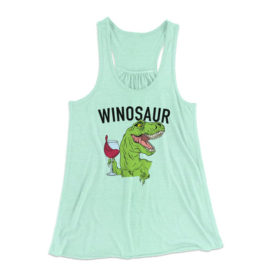 Winosaur Women's Flowey Tank Top Mint | Funny Shirt from Famous In Real Life