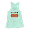 Pivot Women's Flowey Tank Top Mint | Funny Shirt from Famous In Real Life