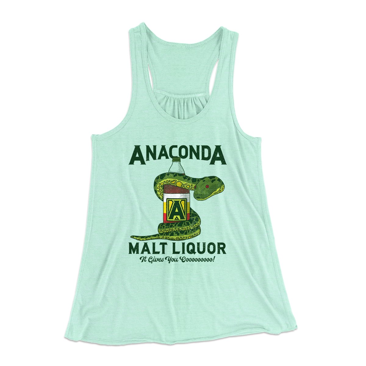 Anaconda Malt Liquor Women's Flowey Tank Top | Funny Shirt from Famous In Real Life