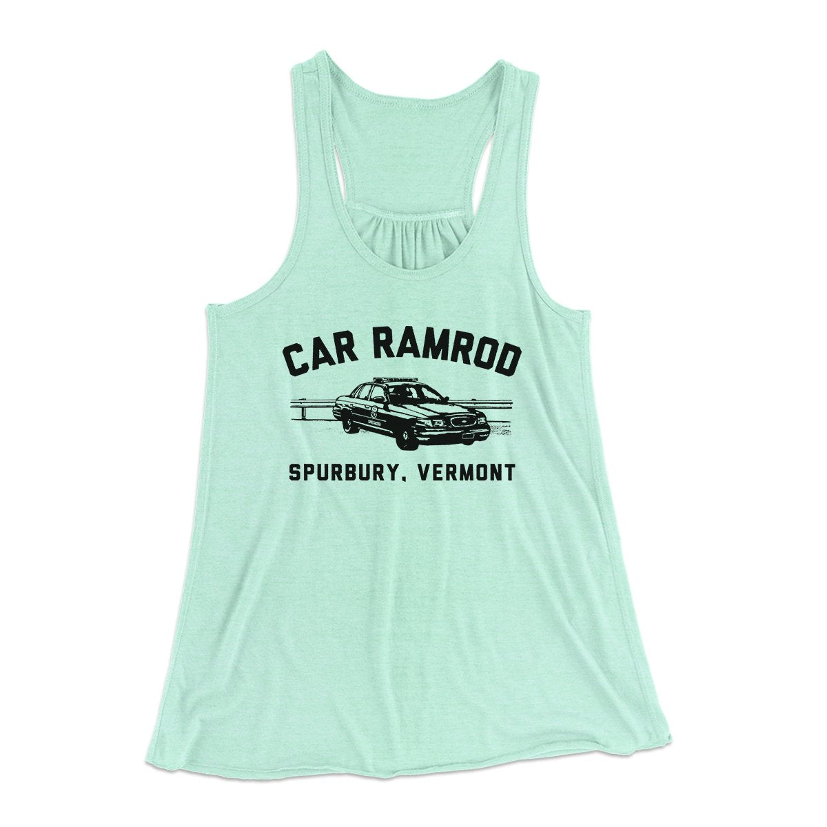 Car Ramrod Women's Flowey Tank Top Mint | Funny Shirt from Famous In Real Life