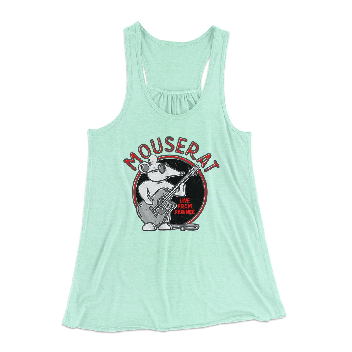 Mouse Rat Women's Flowey Tank Top Mint | Funny Shirt from Famous In Real Life