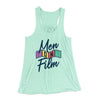 Men on Film Women's Flowey Tank Top Mint | Funny Shirt from Famous In Real Life