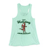 The Holiday Armadillo Women's Flowey Tank Top Mint | Funny Shirt from Famous In Real Life