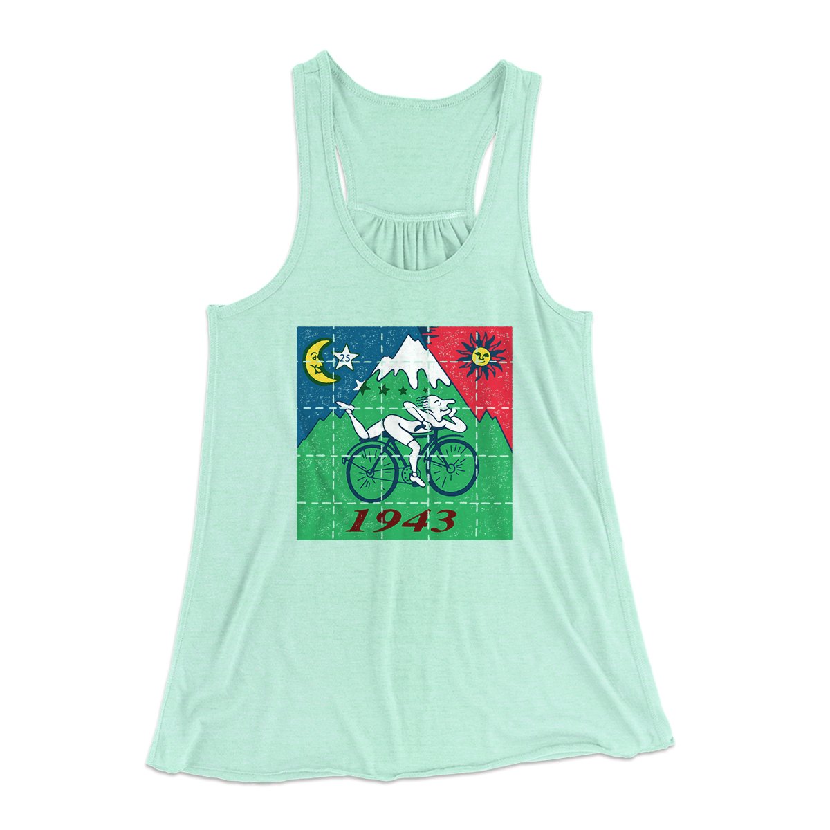 Bicycle Day 1943 Women's Flowey Tank Top | Funny Shirt from Famous In Real Life