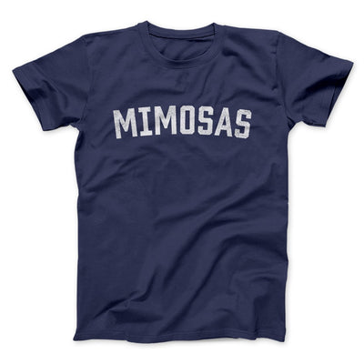 Mimosas Men/Unisex T-Shirt Navy | Funny Shirt from Famous In Real Life