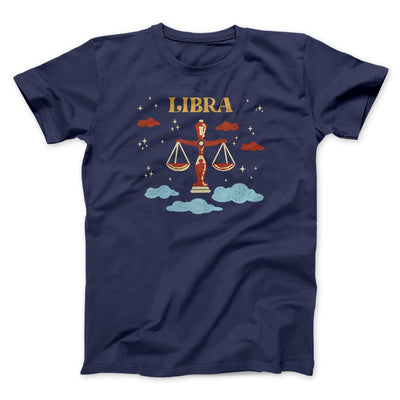 Libra Men/Unisex T-Shirt Navy | Funny Shirt from Famous In Real Life