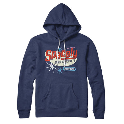Spacely Space Sprockets Hoodie Navy | Funny Shirt from Famous In Real Life