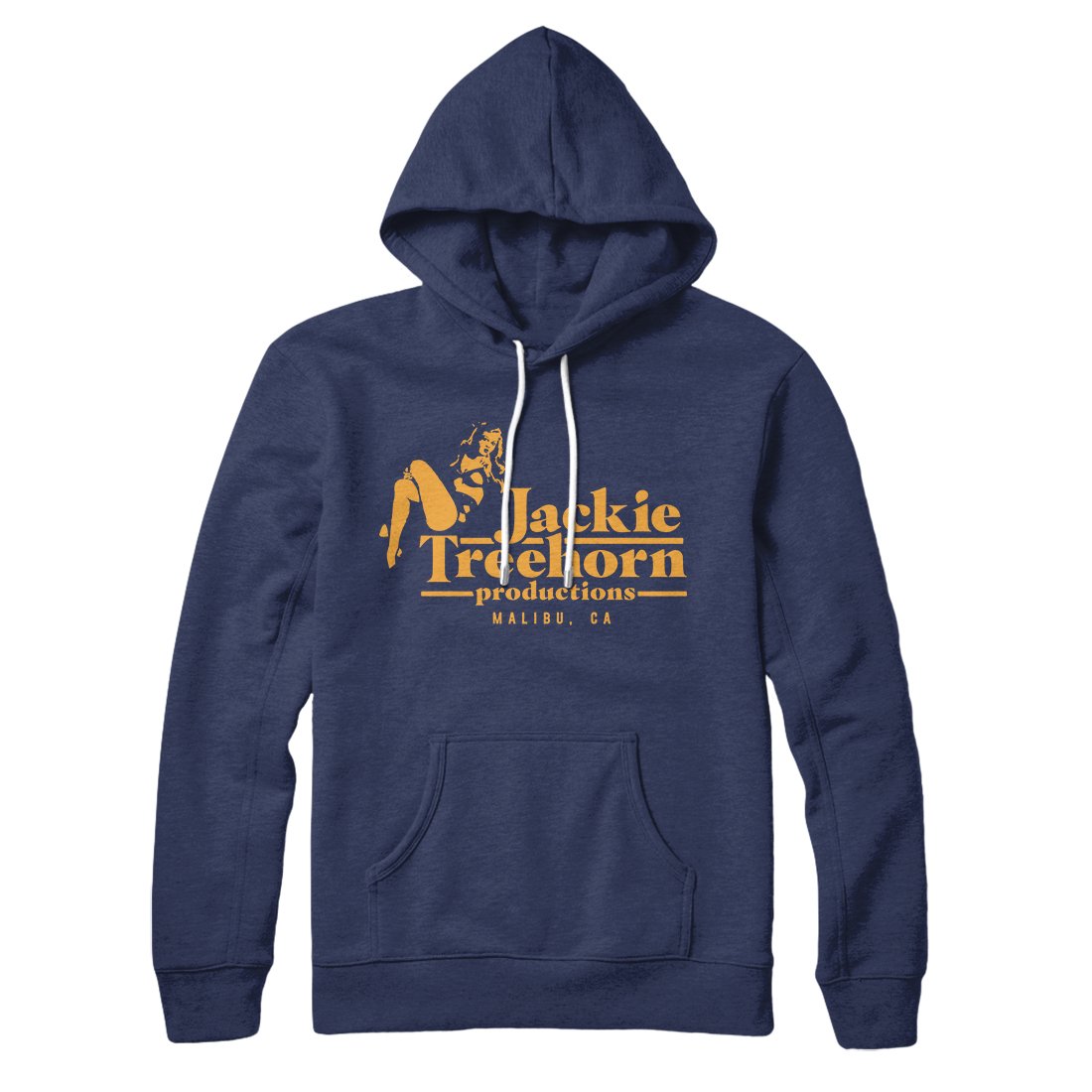 Jackie Treehorn Hoodie Navy | Funny Shirt from Famous In Real Life