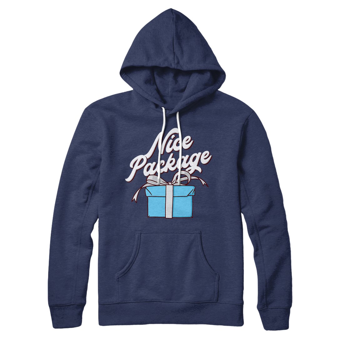 Nice Package Hoodie Navy | Funny Shirt from Famous In Real Life