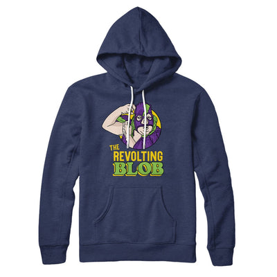 The Revolting Blob Hoodie Navy | Funny Shirt from Famous In Real Life
