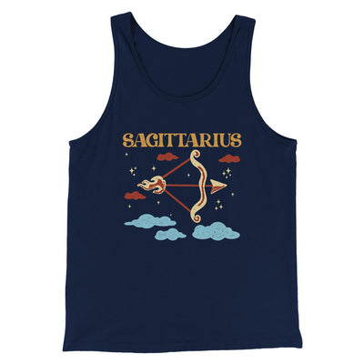 Sagittarius Men/Unisex Tank Navy | Funny Shirt from Famous In Real Life