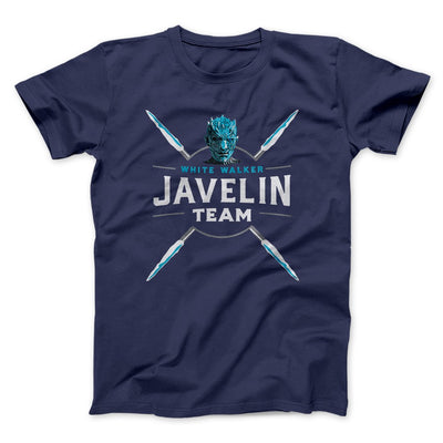 White Walker Javelin Team Men/Unisex T-Shirt Navy | Funny Shirt from Famous In Real Life