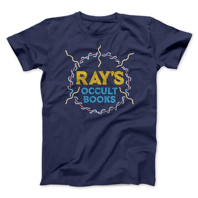 Ray's Occult Books Funny Movie Men/Unisex T-Shirt Navy | Funny Shirt from Famous In Real Life
