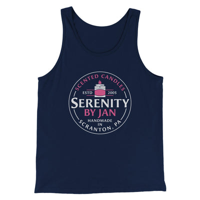 Serenity By Jan Men/Unisex Tank Top Navy | Funny Shirt from Famous In Real Life