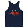 Raisins Men/Unisex Tank Top Navy | Funny Shirt from Famous In Real Life