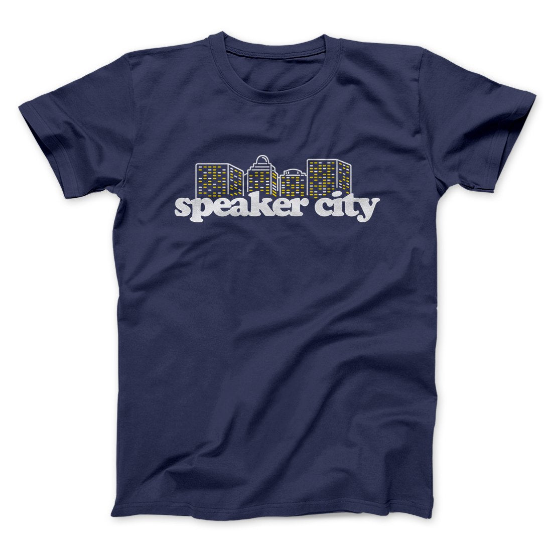 Speaker City Funny Movie Men/Unisex T-Shirt | Funny Shirt from Famous In Real Life