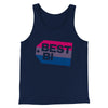 Best Bi Men/Unisex Tank Navy | Funny Shirt from Famous In Real Life