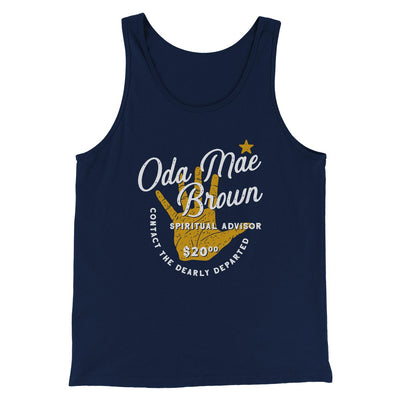 Oda Mae Brown Spiritual Advisor Funny Movie Men/Unisex Tank Top Navy | Funny Shirt from Famous In Real Life