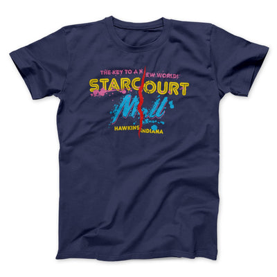 Starcourt Mall Men/Unisex T-Shirt Navy | Funny Shirt from Famous In Real Life