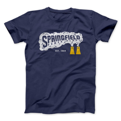 Springfield Power Plant Men/Unisex T-Shirt Navy | Funny Shirt from Famous In Real Life