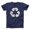 Recycle Symbol Men/Unisex T-Shirt Navy | Funny Shirt from Famous In Real Life