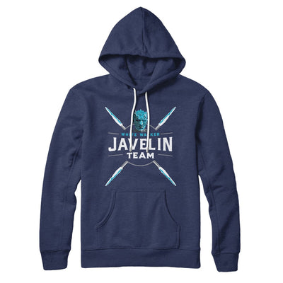 White Walker Javelin Team Hoodie Navy | Funny Shirt from Famous In Real Life
