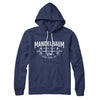 Mandelbaum Gym Hoodie Navy | Funny Shirt from Famous In Real Life