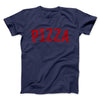 Pizza Men/Unisex T-Shirt Navy | Funny Shirt from Famous In Real Life