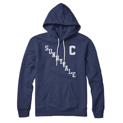 Sunnyvale Jersey Hoodie Navy | Funny Shirt from Famous In Real Life