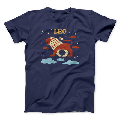 Leo Men/Unisex T-Shirt Navy | Funny Shirt from Famous In Real Life